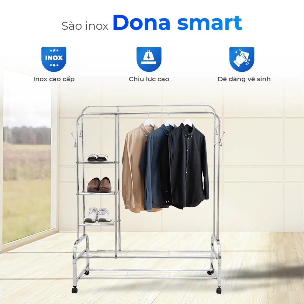 Sự ổn định và chắc chắn của sào phơi khi chịu tải thực tế với nhiều loại quần áo