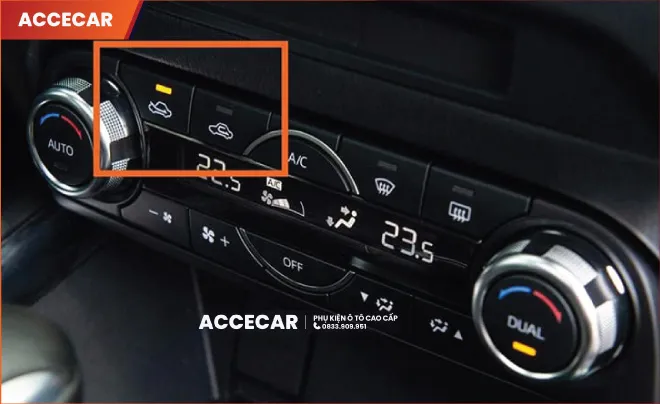 Biểu tượng sấy kính ô tô trên bảng điều khiển