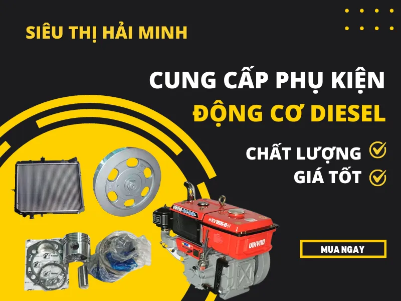 Siêu thị Hải Minh cung cấp phụ kiện động cơ diesel chất lượng, giá tốt