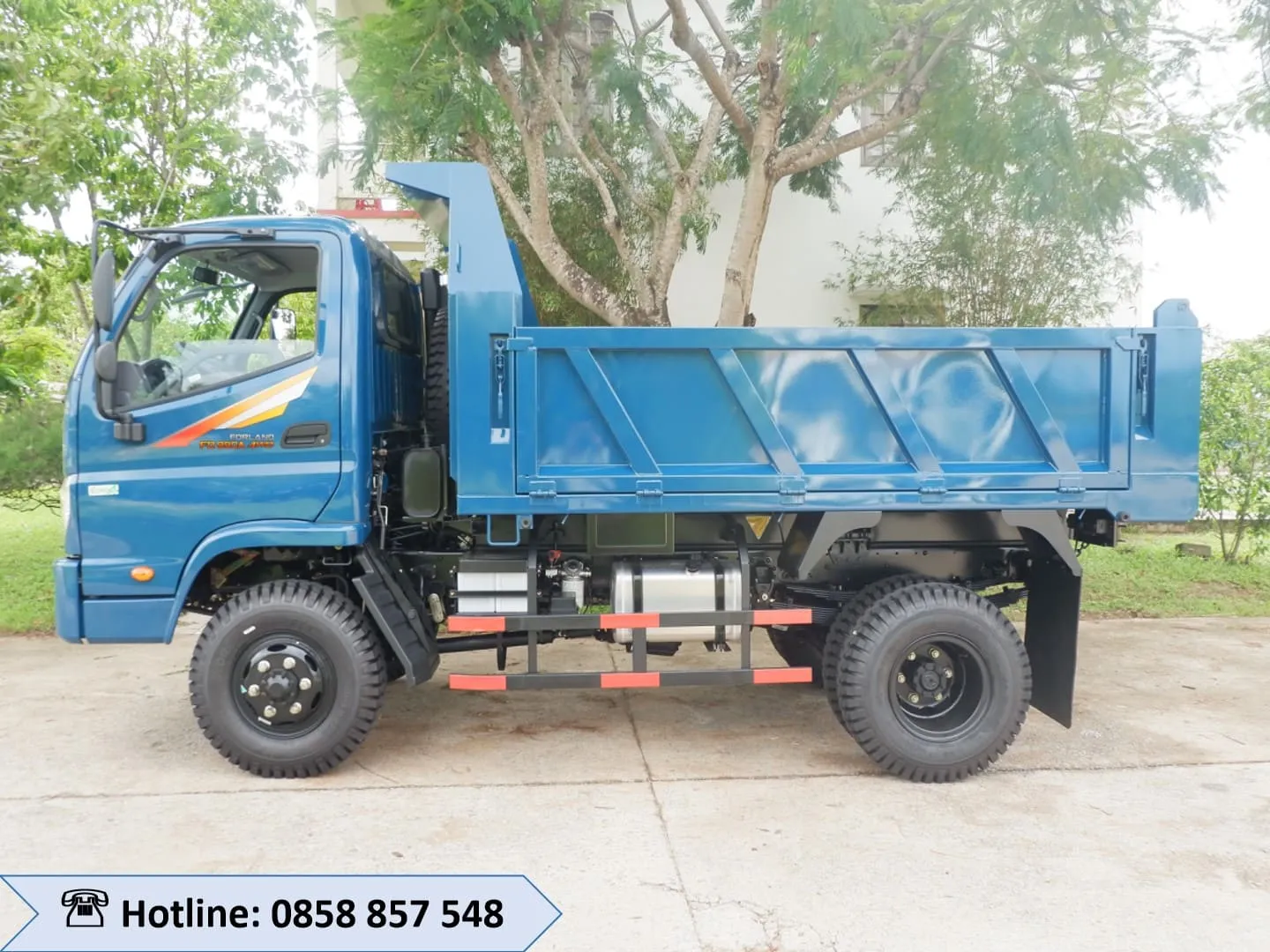 Động cơ FAWDE Euro 4 và kết cấu khung gầm chắc chắn của xe ben 3 5 tấn