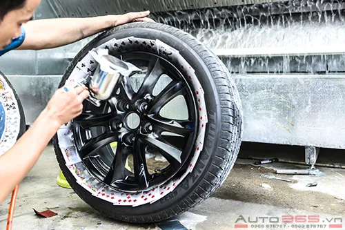 Phun sơn mâm xe với kỹ thuật chuyên nghiệp