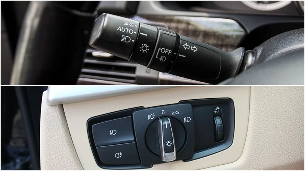 Mỗi mẫu xe có cách bố trí công tắc điều khiển đèn khác nhau tùy theo thiết kế của hãng