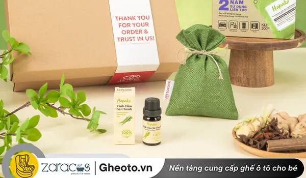 Sử dụng tinh dầu chanh sả trên xe ô tô để khử mùi da mới