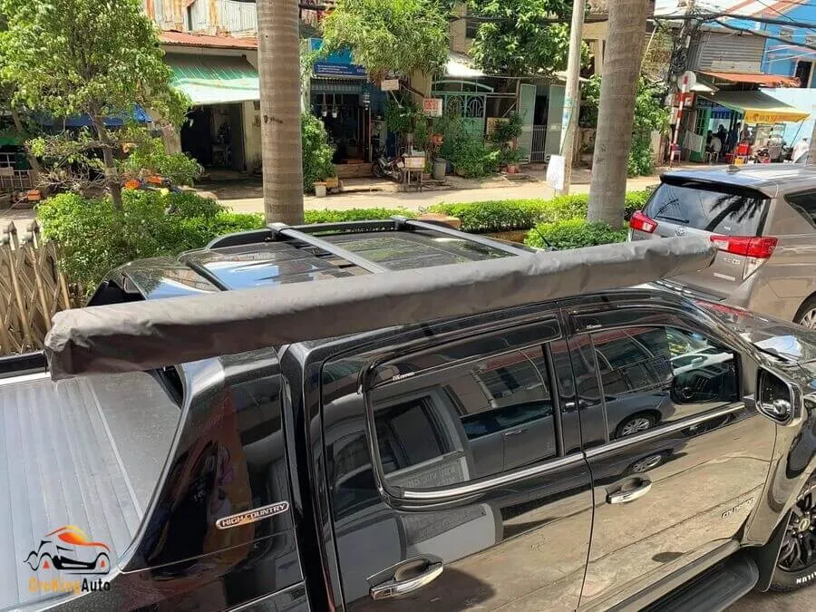 Tăng bạt xe bán tải gắn cố định trên nóc xe, hỗ trợ cắm trại