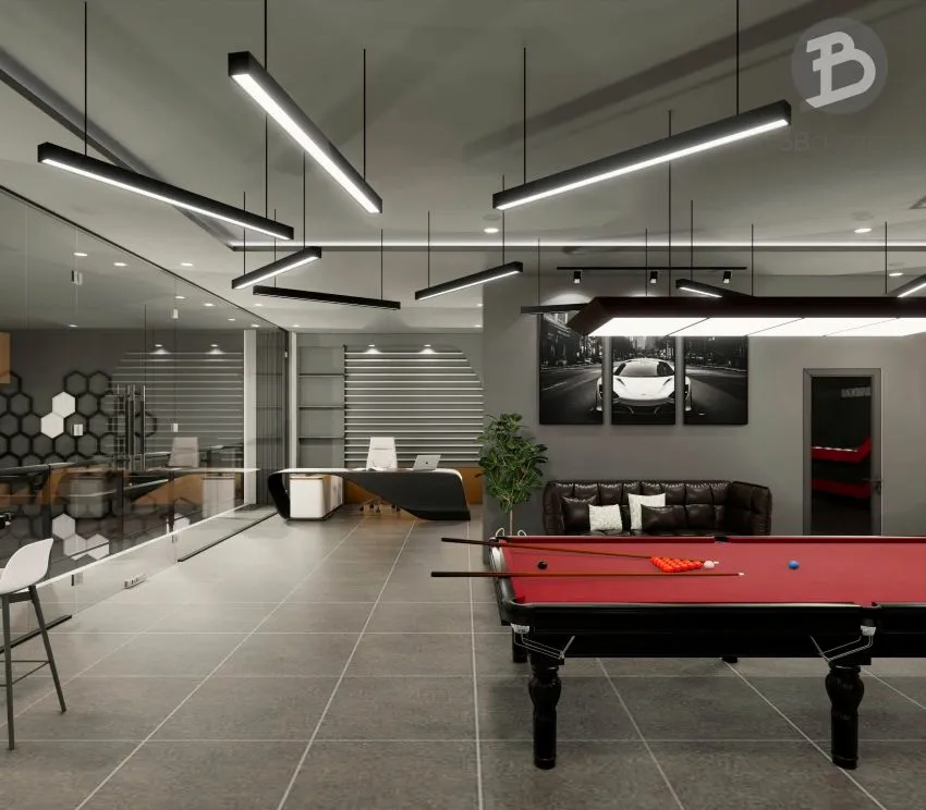 Tầng lửng kết hợp văn phòng và khu chờ khách hàng