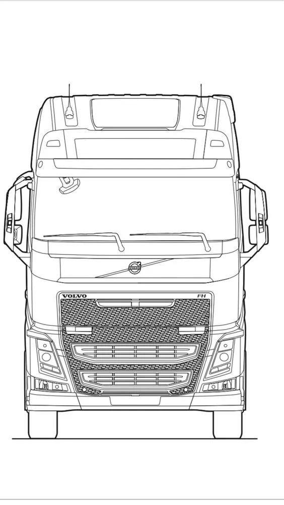Tranh tô màu xe bán tải kiểu dáng hiện đại và thể thao
