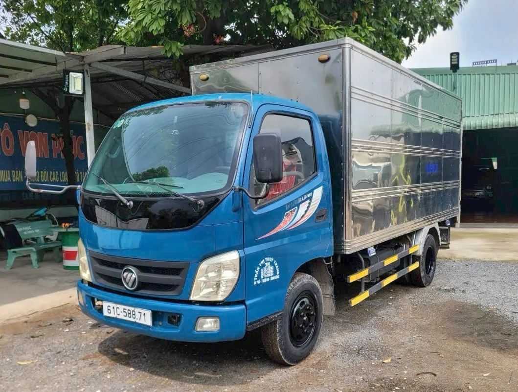 Xe tải cũ Thaco Ollin 1.9 tấn thùng kín với mức giá trên 100 triệu đồng