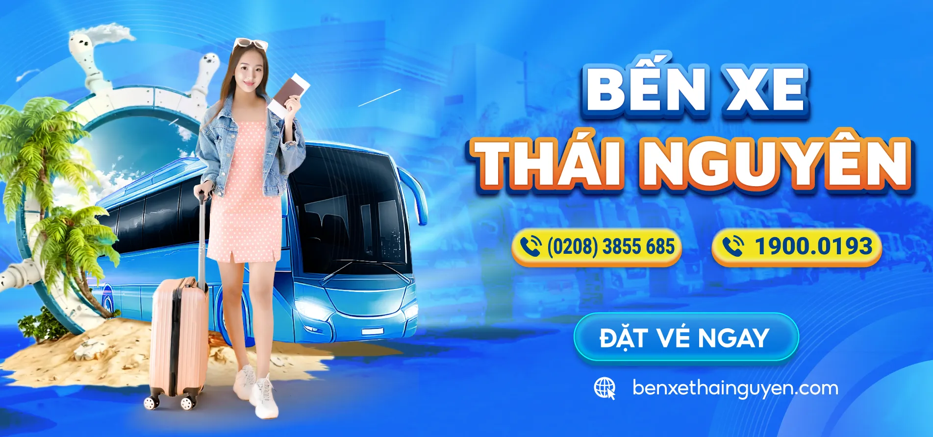 Bến xe khách Thái Nguyên mới - cổng chính