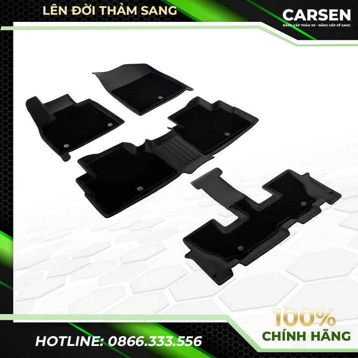 Thảm lót sàn xe ô tô TPE thiết kế chính xác theo từng khu vực