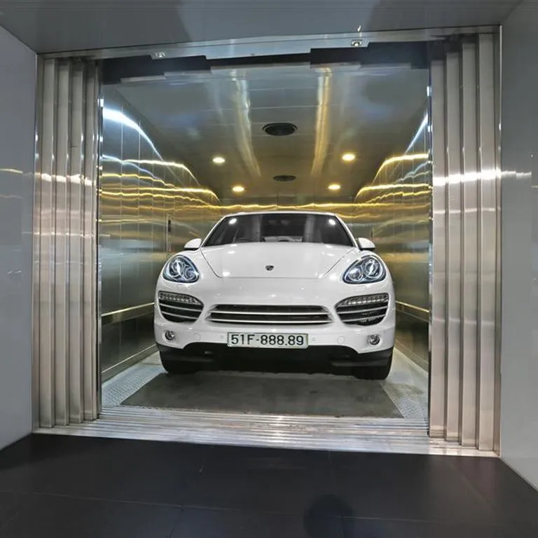 Cấu tạo thang máy tải ô tô với hệ thống an toàn đa lớp