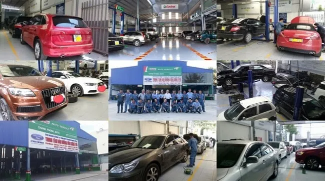 Giảng viên Thanh Phong Auto hướng dẫn thực hành trên xe thực tế, học nghề sửa chữa ô tô tphcm