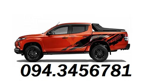 Nắp thùng cuộn và thanh thể thao Phantom 2023 của xe bán tải Triton