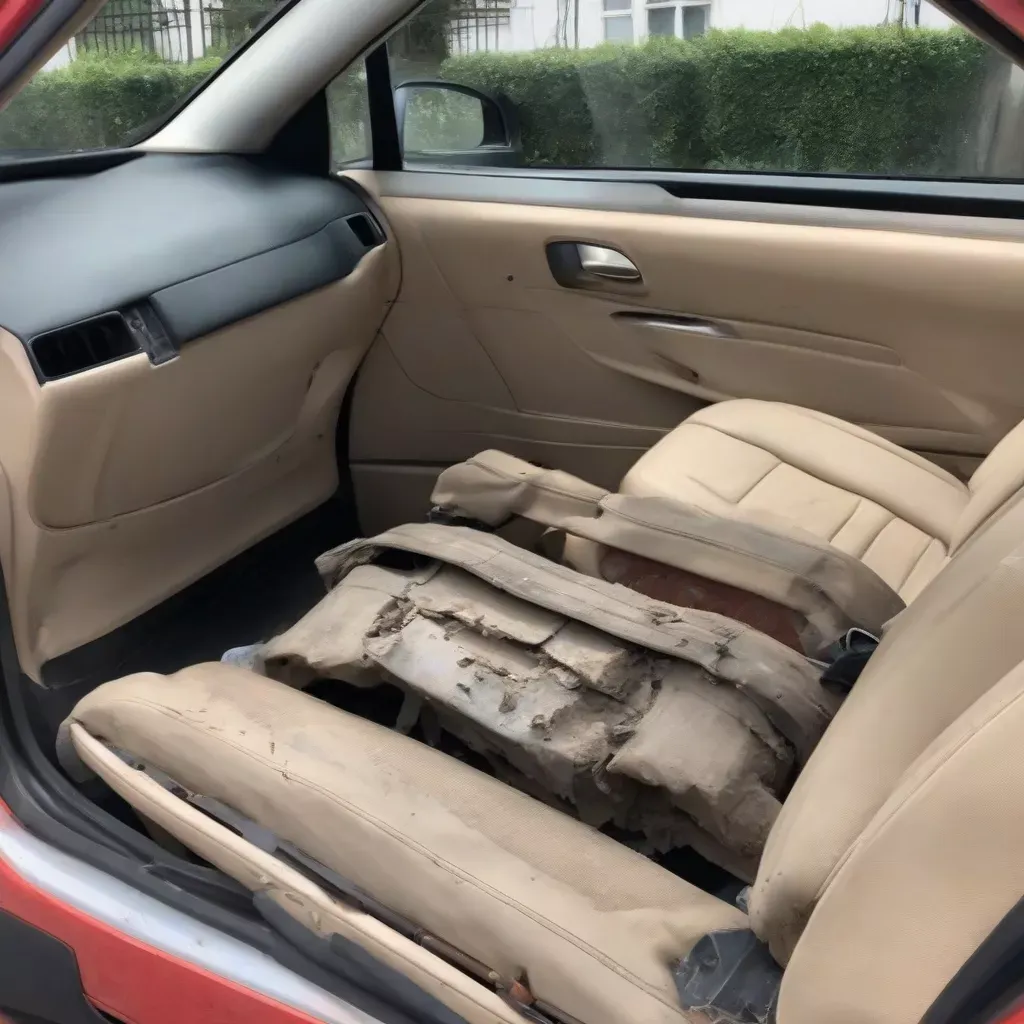 Ghế sau Lacetti được tháo ra khỏi xe: Tăng không gian chở hàng