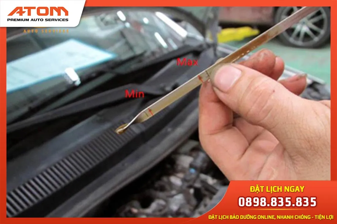 Kiểm tra mức dầu trong hộp số