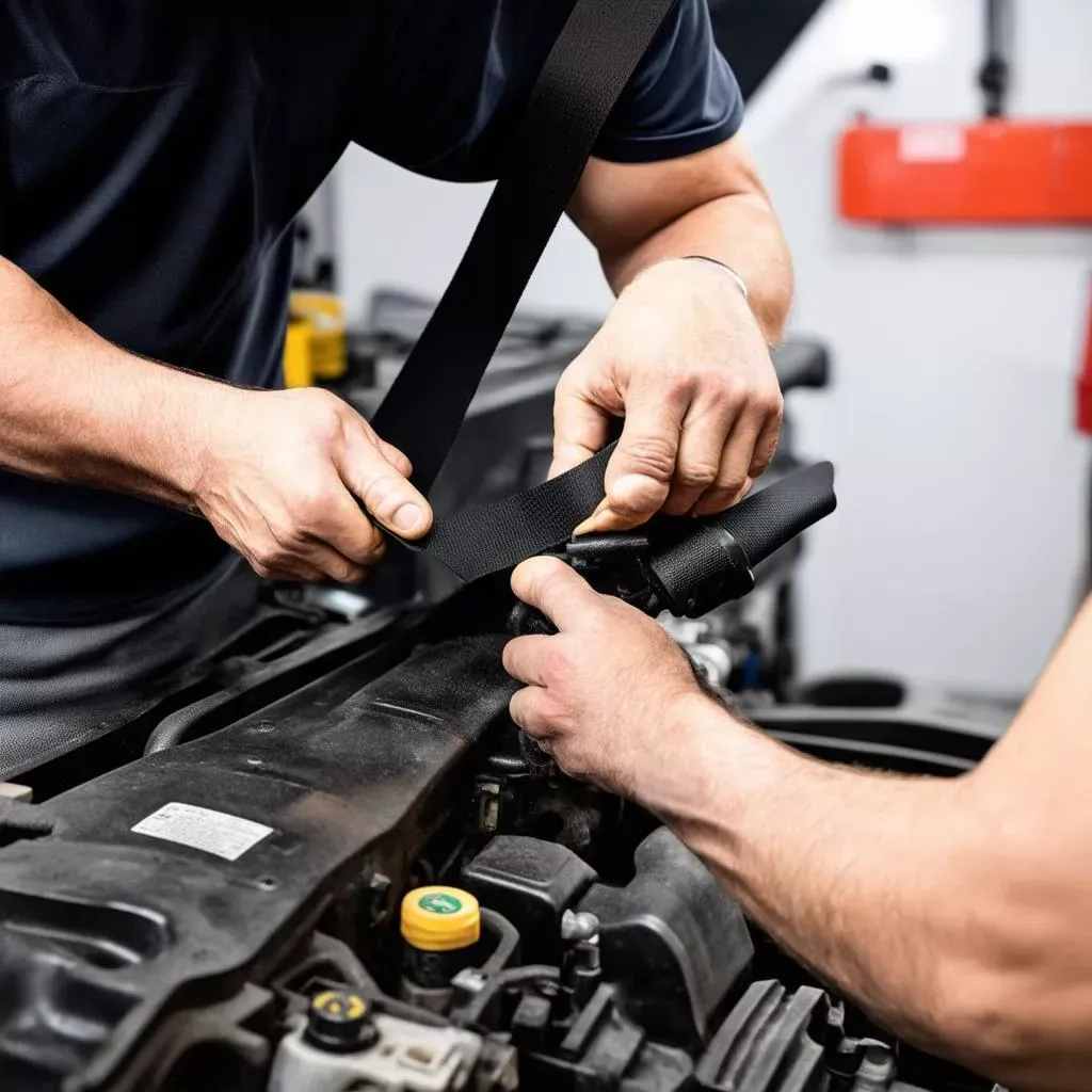 Thay dây an toàn ô tô