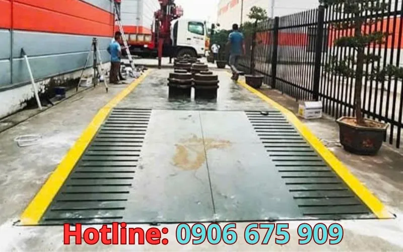 Thi công trạm cân điện tử