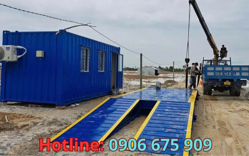 Thi công trạm cân điện tử