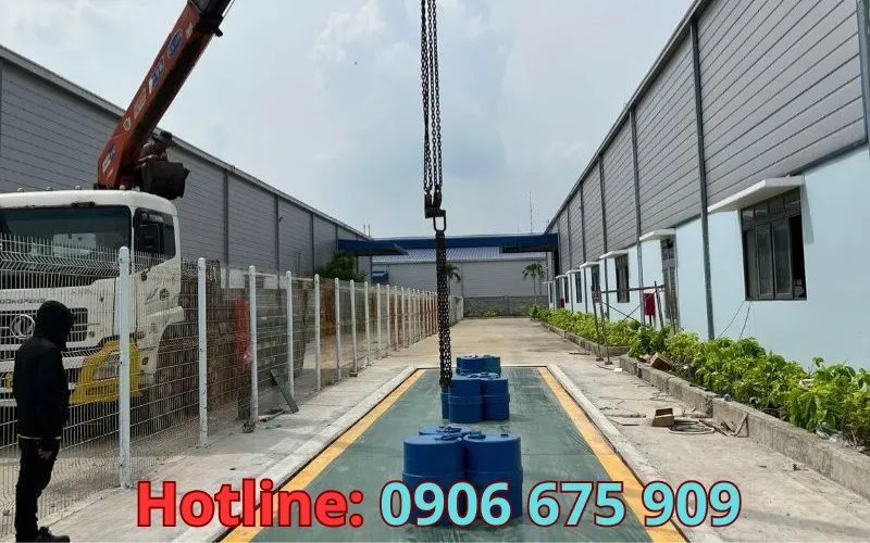 Thi công trạm cân điện tử