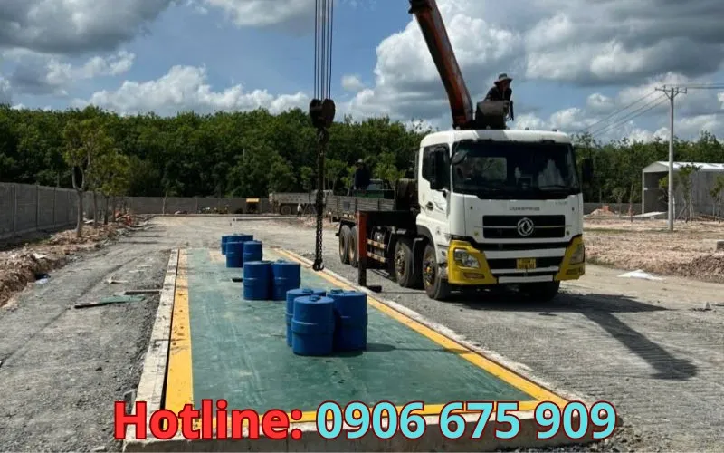 Thi công trạm cân điện tử