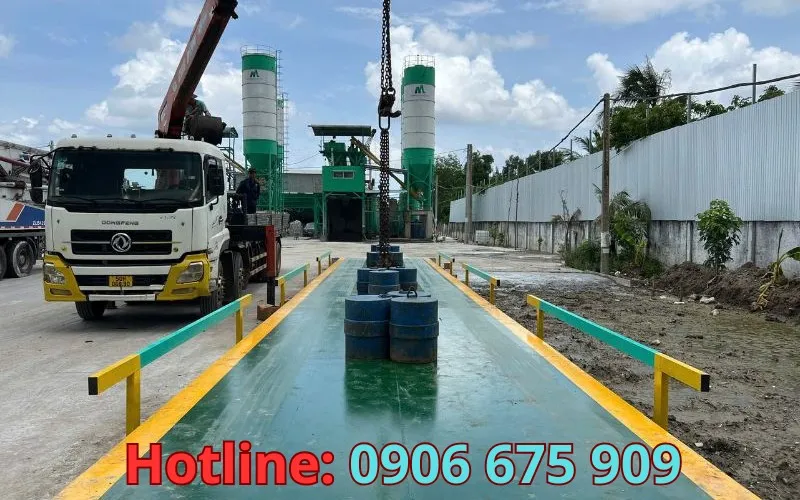 Thi công trạm cân điện tử