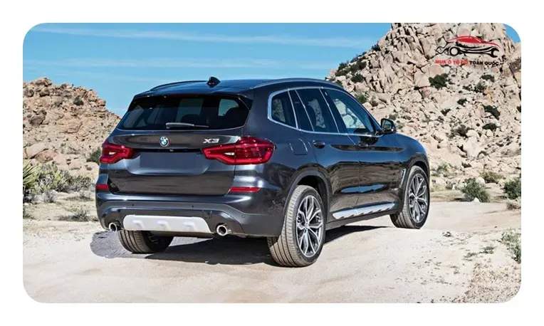 Thiết kế thân xe BMW X3 2019 với đường nét tinh tế, thể hiện tính động học và sự cứng cáp