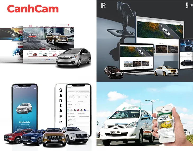 Cánh Cam đã thực hiện nhiều dự án thiết kế website ô tô cao cấp, chuyên nghiệp