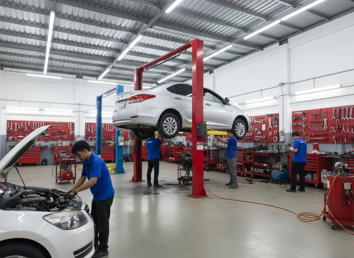 Cầu Nâng Ô Tô 2 Trụ: Hướng Dẫn Chọn Mua & Top Thương Hiệu Uy Tín