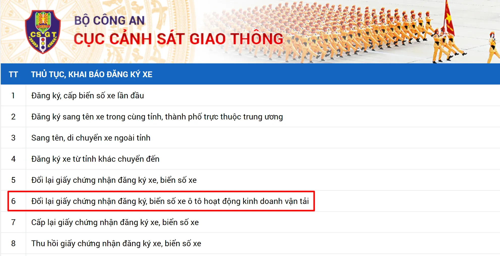 thu tuc doi bien so vang qua mang anh 2