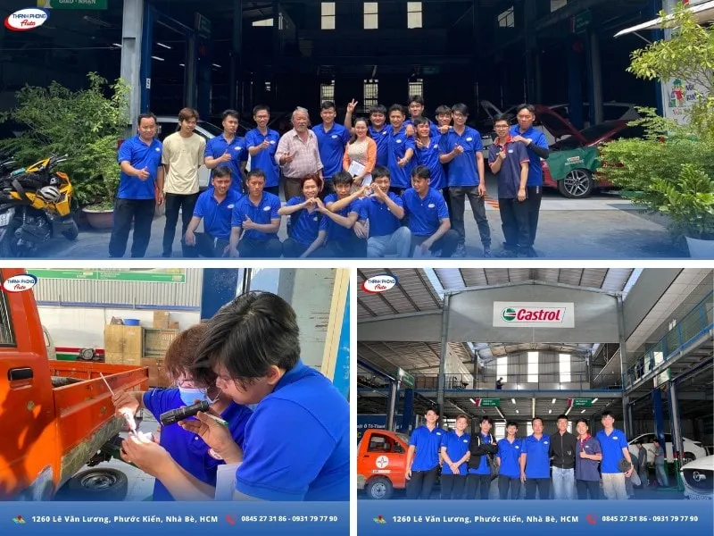 Học viên Thanh Phong Auto được thực hành với đa dạng dòng ô tô