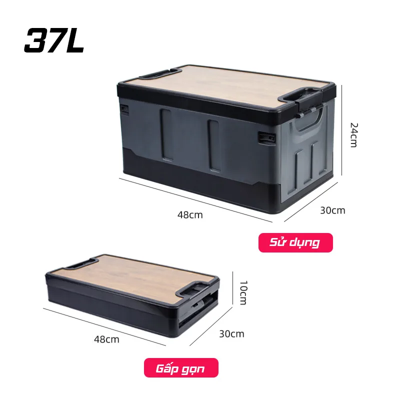 Thùng đựng đồ cốp xe ô tô cao cấp gấp gọn