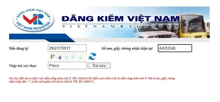 Hướng dẫn nhập liệu trên web là một cách tìm tên chủ xe qua biển số xe máy và ô tô