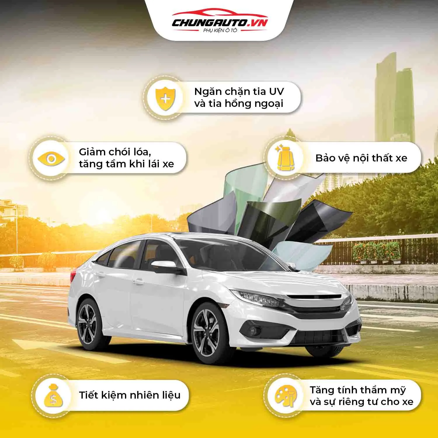 Lợi ích của việc dán phim cách nhiệt ô tô: bảo vệ sức khỏe và nội thất xe