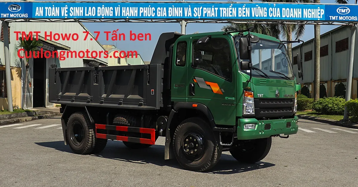 Xe ben TMT Howo 7.7 tấn với lốp 10.000 Máy 140 Mã lực