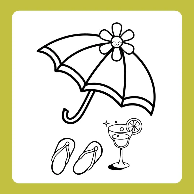 Hình ảnh chiếc ô truyền thống với nhiều nếp gấp, mẫu tranh phức tạp