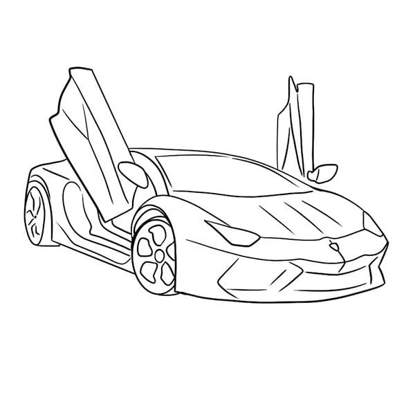 Tranh tô màu ô tô biến hình 1