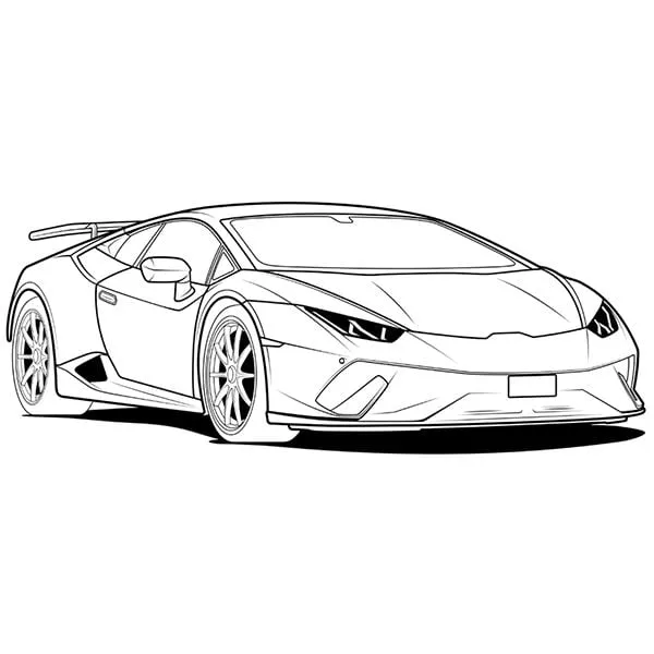 Tranh tô màu siêu xe ô tô, xe đua 3