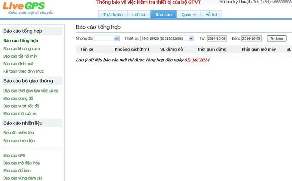 Cách tổng hợp báo cáo lịch trình xe chạy trên hộp đen ô tô