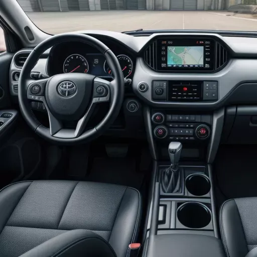 Không gian nội thất xe Hilux 2016 với tiện nghi cơ bản và rộng rãi