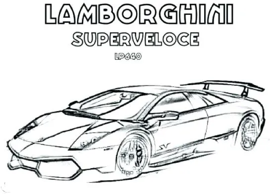 Tranh tô màu Ô tô Lamborghini – Giấc mơ siêu xe của trẻ
