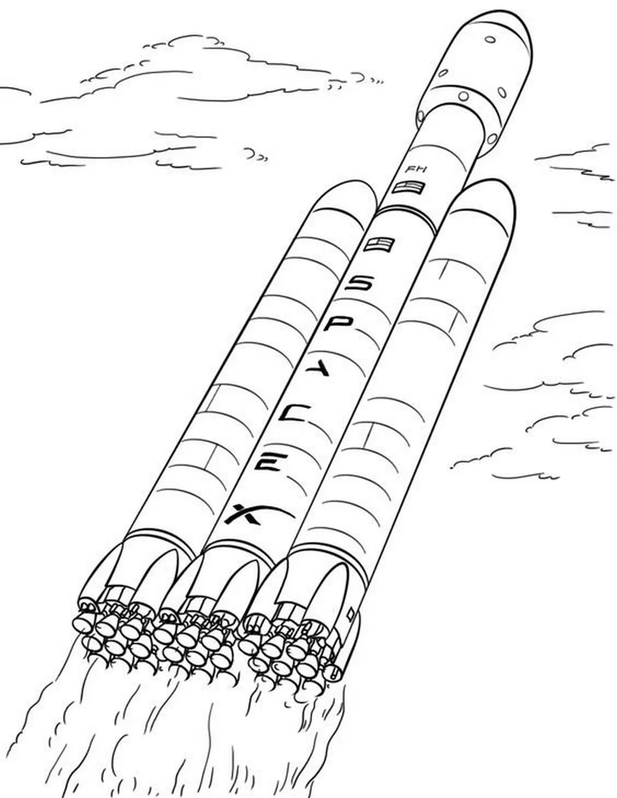 Tranh tô màu tên lửa