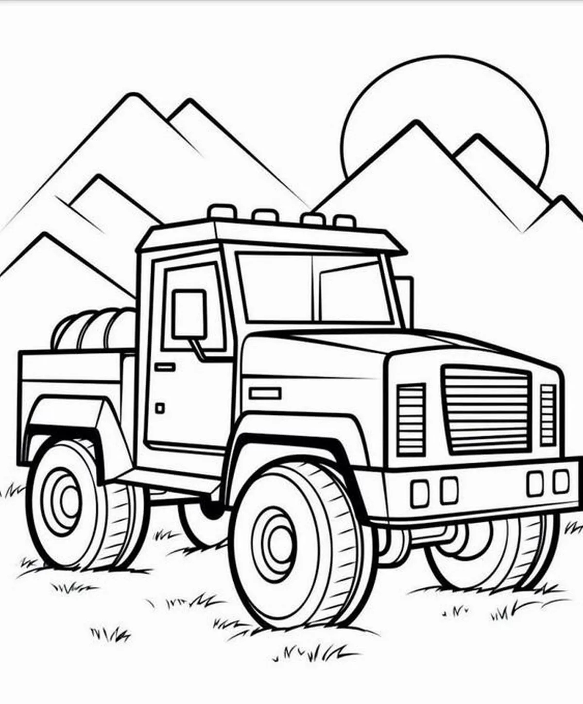 Tranh tô màu ô tô số 19