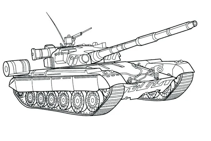 Tranh tô màu xe tải mẫu 4 - Xe tải container