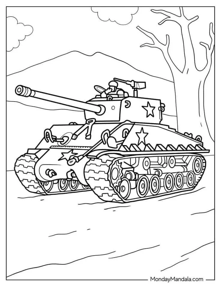 Tranh tô màu xe tải mẫu 5 - Xe tải nhỏ chở hàng