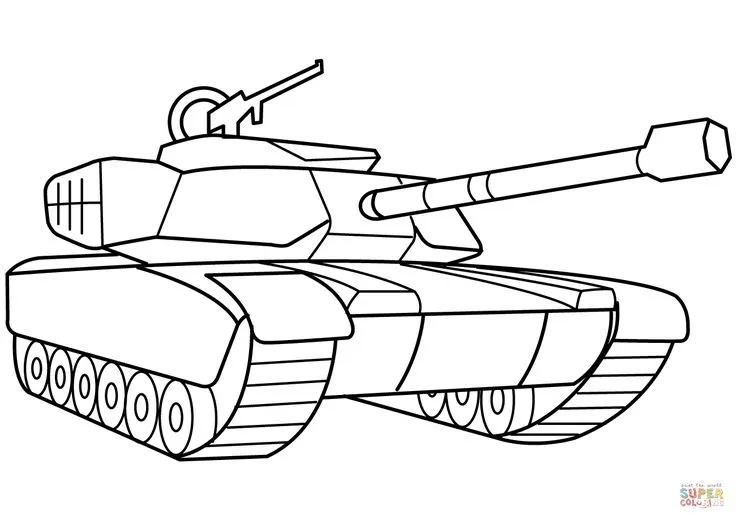 Tranh tô màu xe tải mẫu 10 - Xe tải cứu hộ