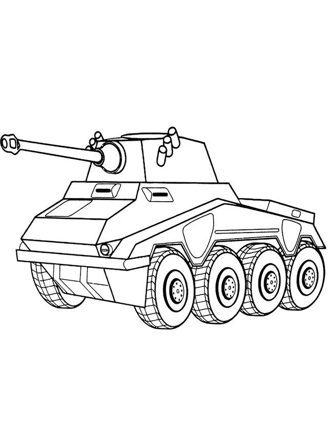 Tranh tô màu xe tải mẫu 15 - Xe tải chở dầu