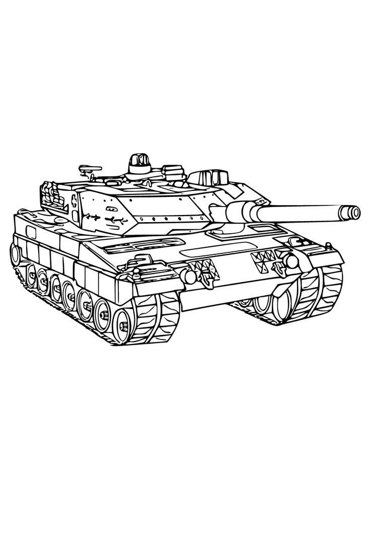 Tranh tô màu xe tải mẫu 17 - Xe tải chở thức ăn