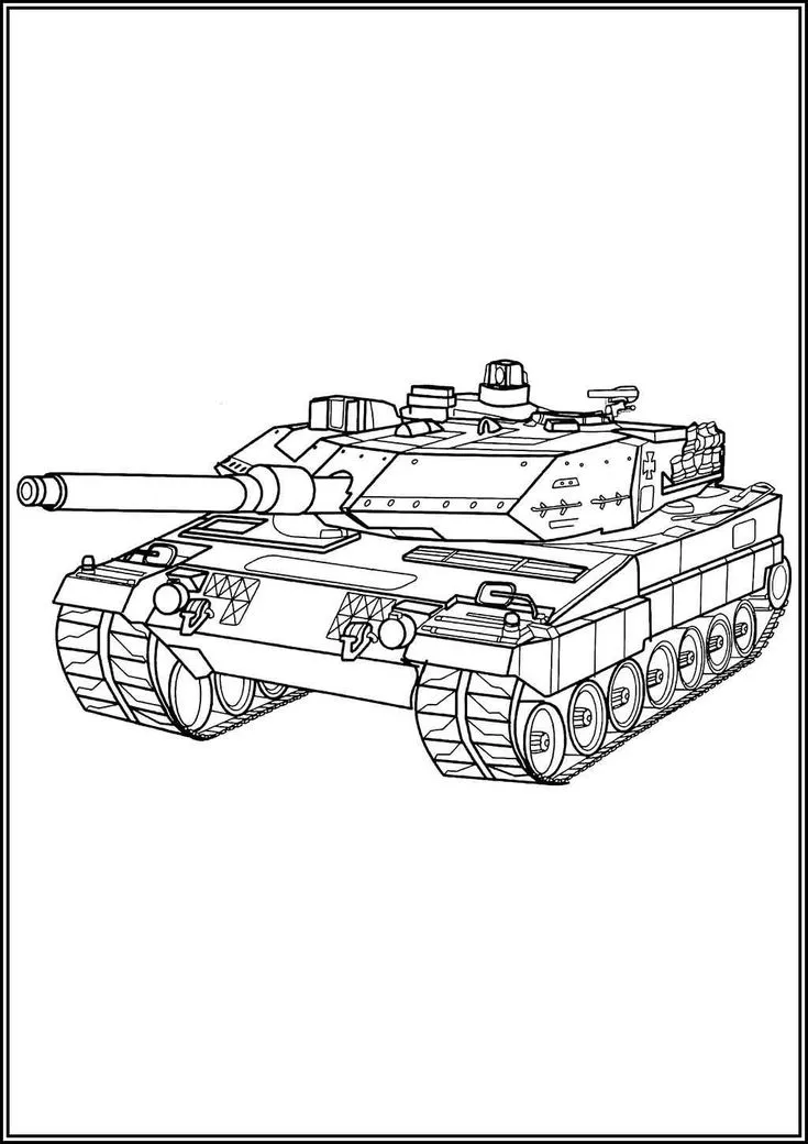 Tranh tô màu xe tải mẫu 49 - Xe tải chở thiết bị viễn thông