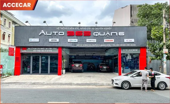 Quy trình hàn kính kết hợp phủ nano tại Auto 365