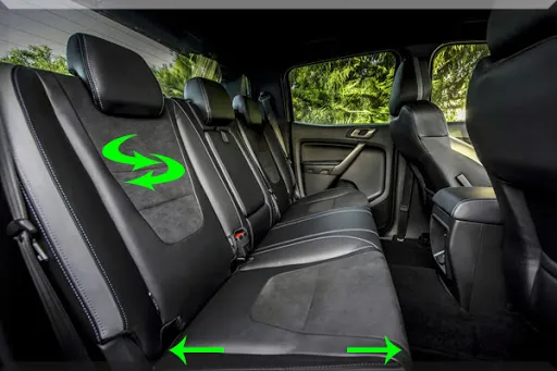 Giải pháp lắp đặt ghế điện giúp cải thiện độ ngả và sự thoải mái cho hàng ghế sau xe bán tải gia đình