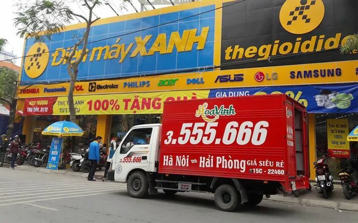 Xe tải vận chuyển Hà Nội Hải Phòng